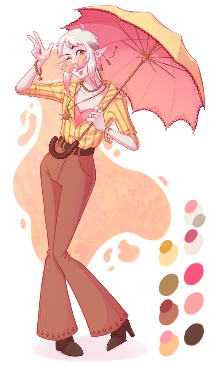 Sun, a bubbly vampire with a fear of blood - Redesign 2026