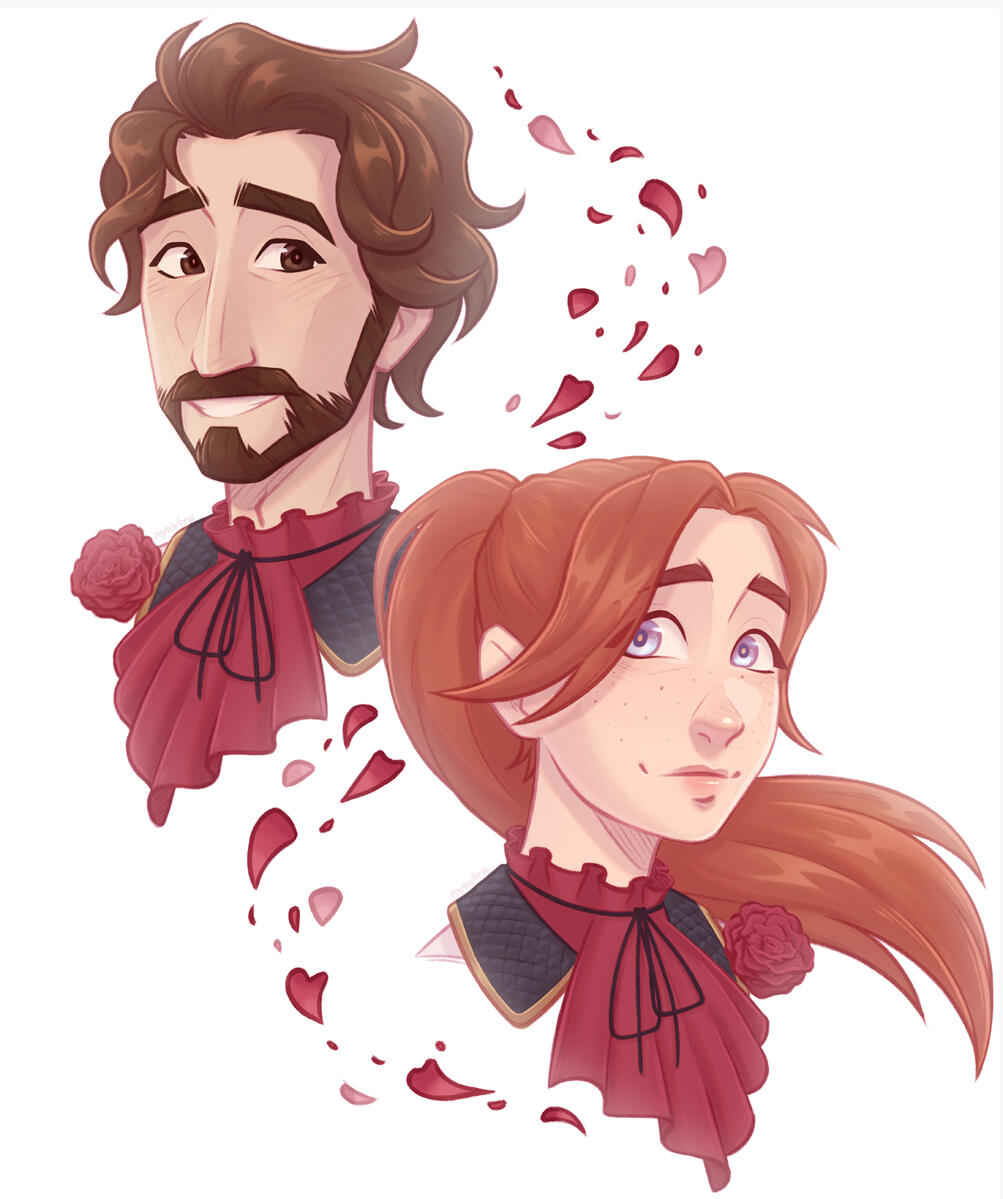 Clair Obscur: Expedition 33 fan art of Gustave and Maelle to celebrate the GOTY 2025 - 2025